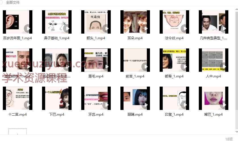 2508272面相学基础入门18集视频课程Y插图 2508272面相学基础入门18集视频课程Y插图