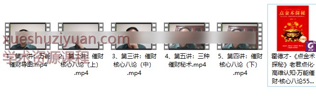250983 霍德才《点金术探秘》5集视频+文档插图 250983 霍德才《点金术探秘》5集视频+文档插图