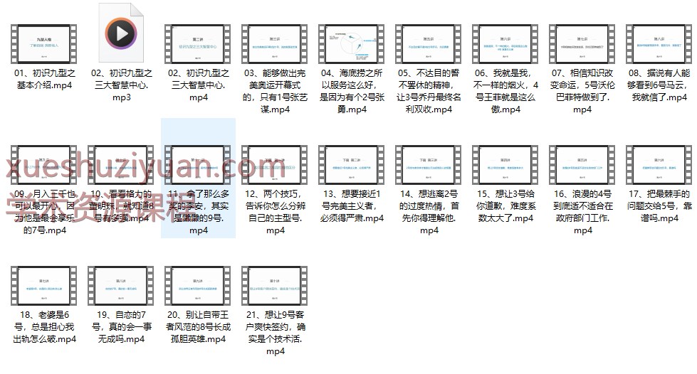 250990 九型人格实操课21集插图 250990 九型人格实操课21集插图