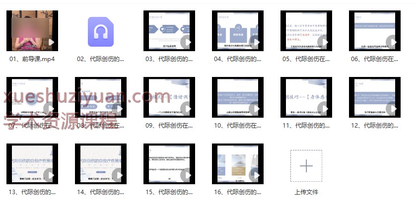 2509116  楚惜 代际创伤的察觉与自我疗愈之旅16集视频插图 2509116  楚惜 代际创伤的察觉与自我疗愈之旅16集视频插图