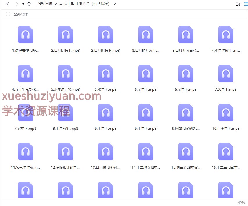2509131 黄道制《大七政四余课程果老星宗》全套视频课程+音频课程+完 整讲义插图1