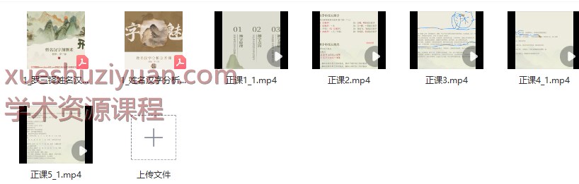 2509153 传承殿 罗三铎《姓名汉字分析》5集视频+课件Y插图