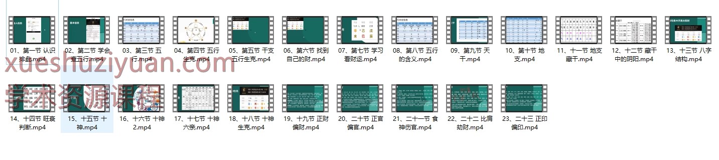 2506252清风《干支五行基础》23集插图