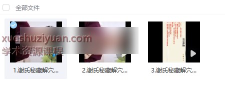 2509220  谢氏秘藏解穴纠偏术一招调理常见病线上网课_谢乾开插图1