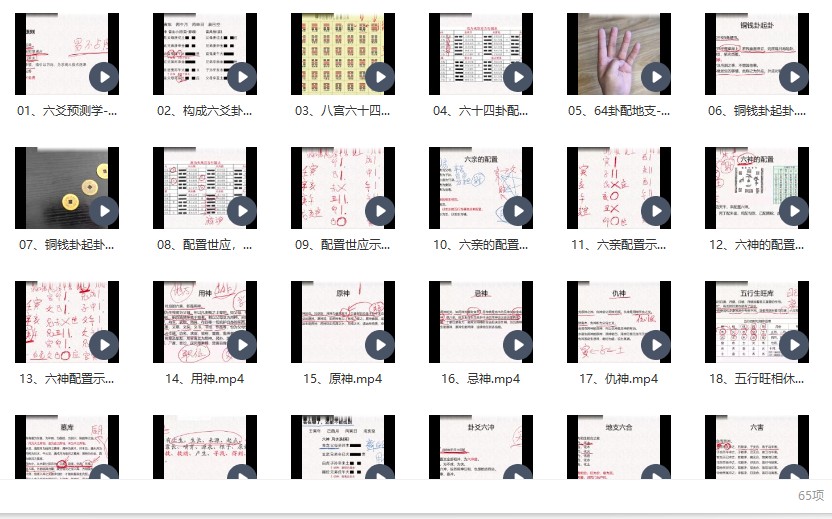 岱林 周易六爻预测学-从入门到精通视频65集插图