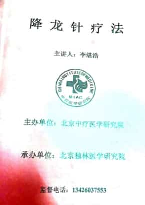 李湛浩主讲2019年4月降龙针疗法研修班视频4集+讲义 医学资料插图