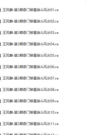王凤麟-第3期道家奇门移星换斗风水高级培训实战班录音+笔记免费下载插图