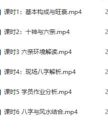 正藩堂四柱八字视频课程6集2015年12月百度盘插图