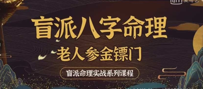 金镖门老人参盲派八字命理实战技法透解：有三大法则理法象法技法 30集插图