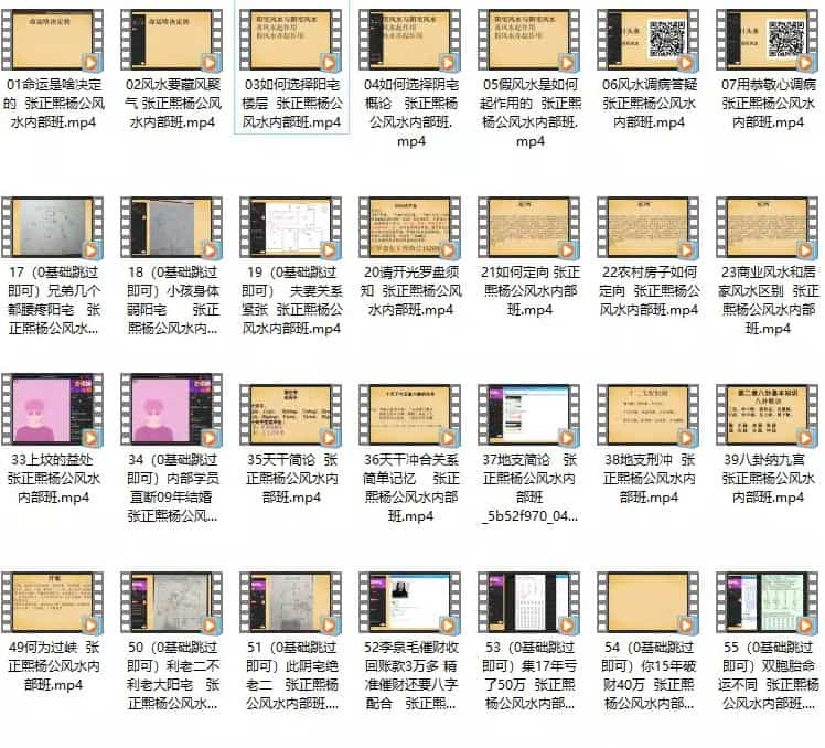 张正熙杨公风水内部班课程教学视频76集插图