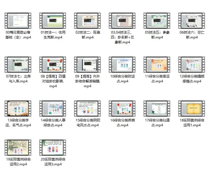 仙扑门-梅花分类占视频合集插图