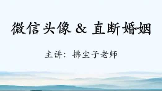 拂尘子妙断微信头像课程视频4集 拂尘子微信头像插图