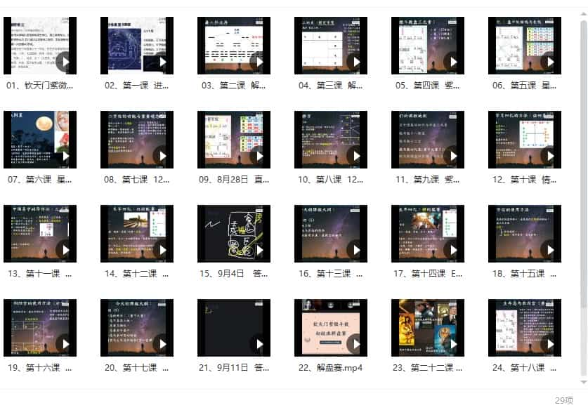 陈小飞 钦天门紫微斗数基础29集插图
