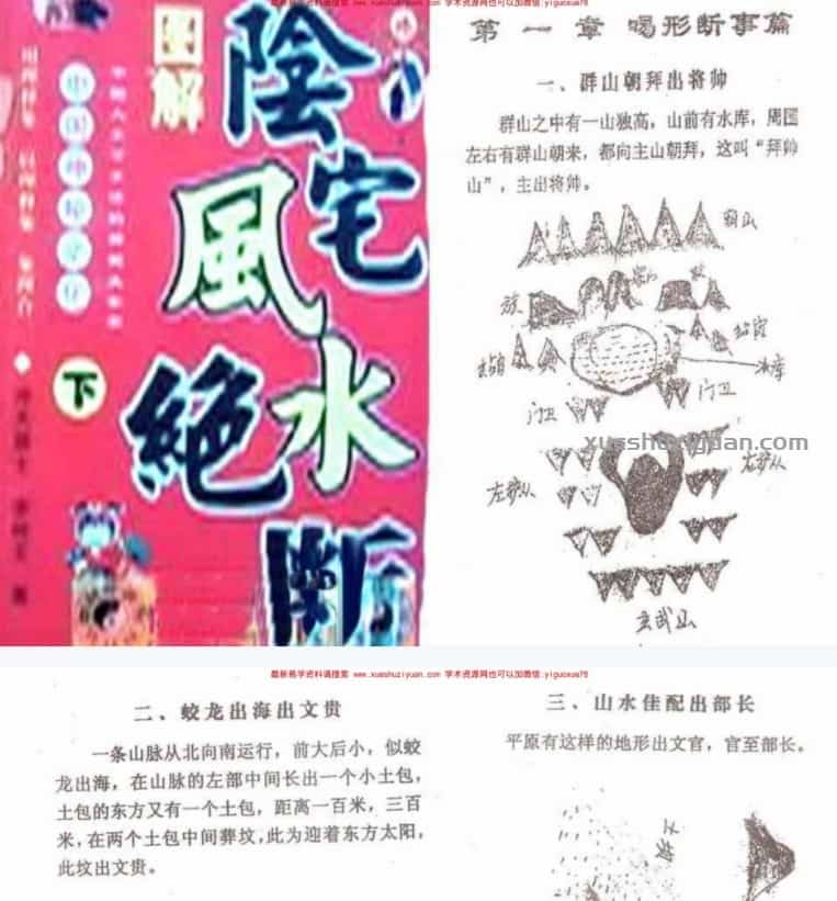 安徽相法阴宅风水绝断下册+上册两本插图1