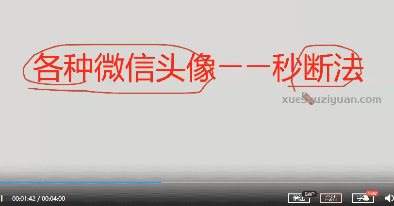 原价1900课程 陈法学《微信头像高级班》6节视频插图2