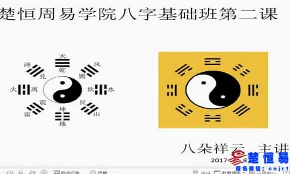 楚恒易学 八朵祥云老师 八字第一期10集视频插图