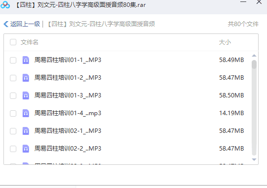 刘文元 四柱八字学高级面授音频80集插图1