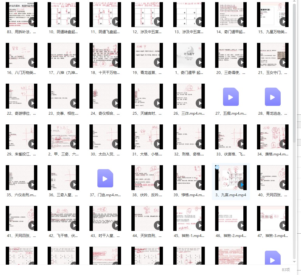 岱林奇门遁甲从入门到大师课程83集视频 奇门遁甲入门好课程 百度网盘下载插图1