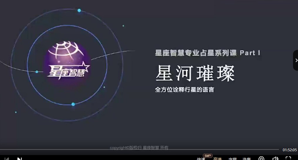 星座智慧专业占星课16集视频课程插图