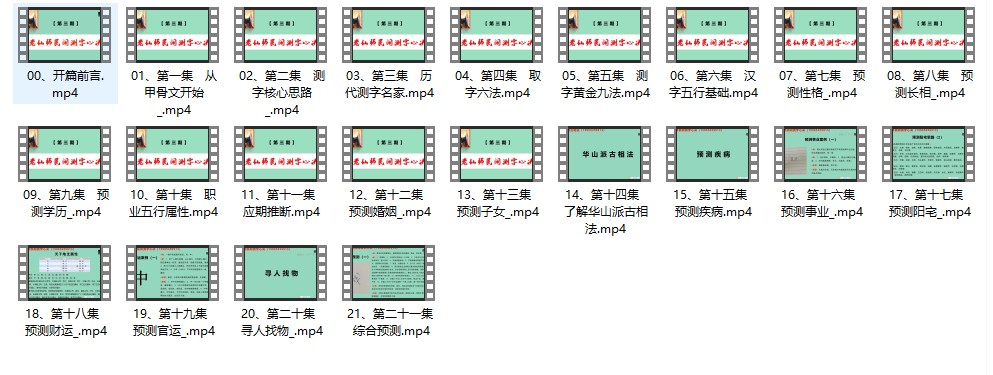 拂尘子《老仙师民间测字心诀》22集插图1