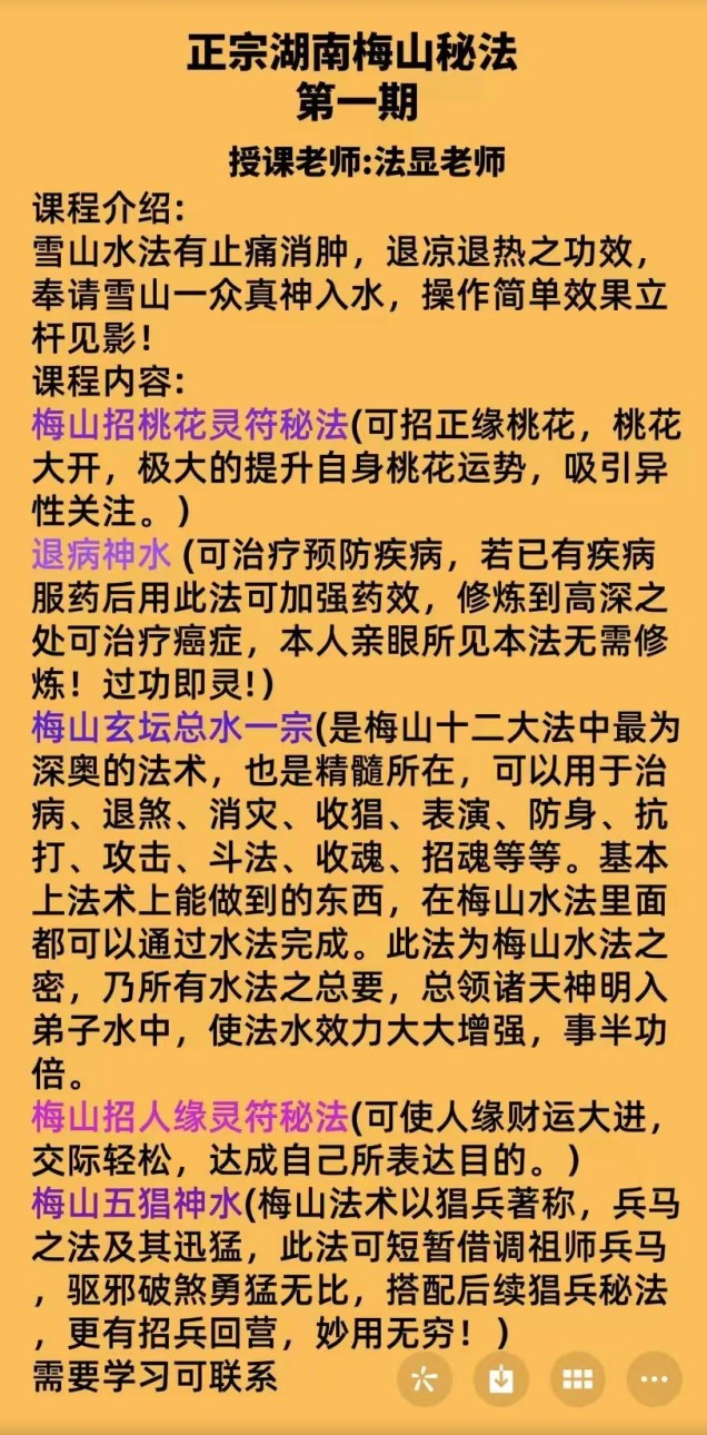 法显 正宗湖南梅山秘法插图