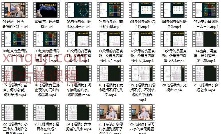 金镖门柏乔《盲派八字入门技法篇》26集【原版】插图