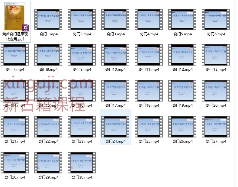 黄笛30集奇门应用30集视频课程插图