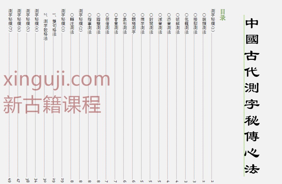 《中国古代测字秘传心法》50PDF插图