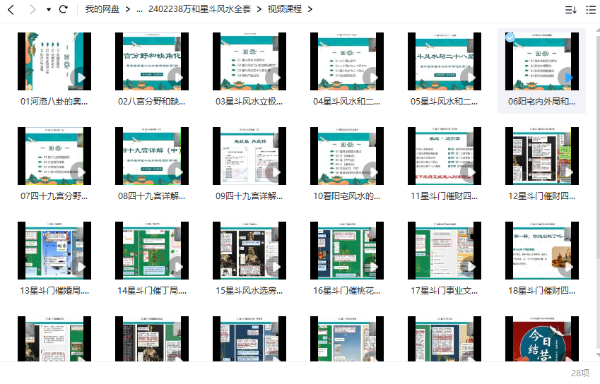 易朴 万和星斗风水全套 视频+文档+作业插图1