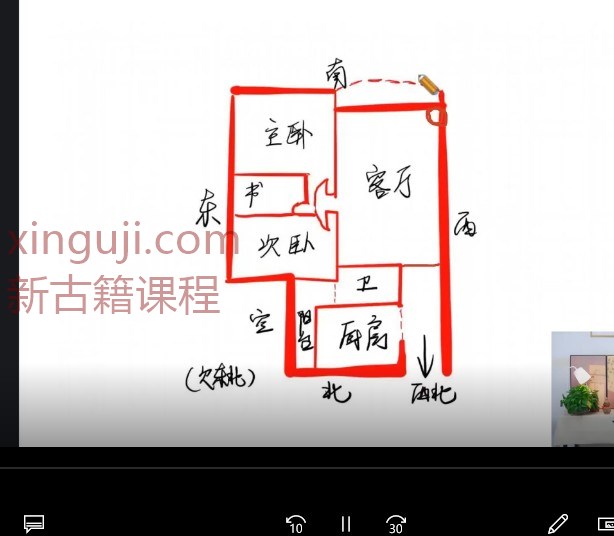 三姐《亲传弟子班》1-3期 53集视频大量户型图，风水案例讲解。包括化解操作讲解。含金量非常高。插图