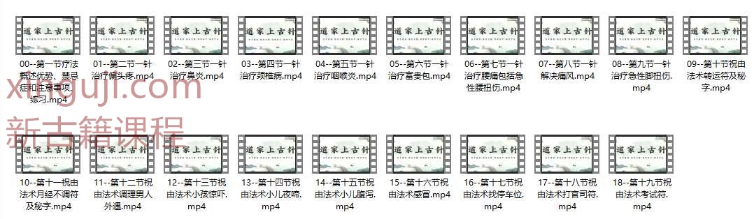 道家上古能量针19集视频课程插图