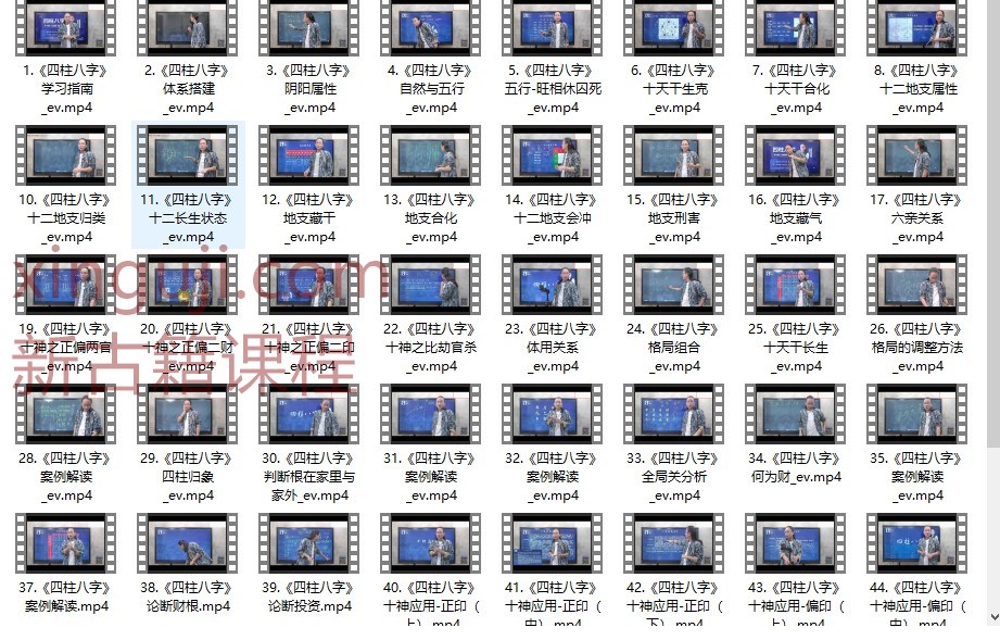 【赵公禹竹·四柱八字】视频60集插图