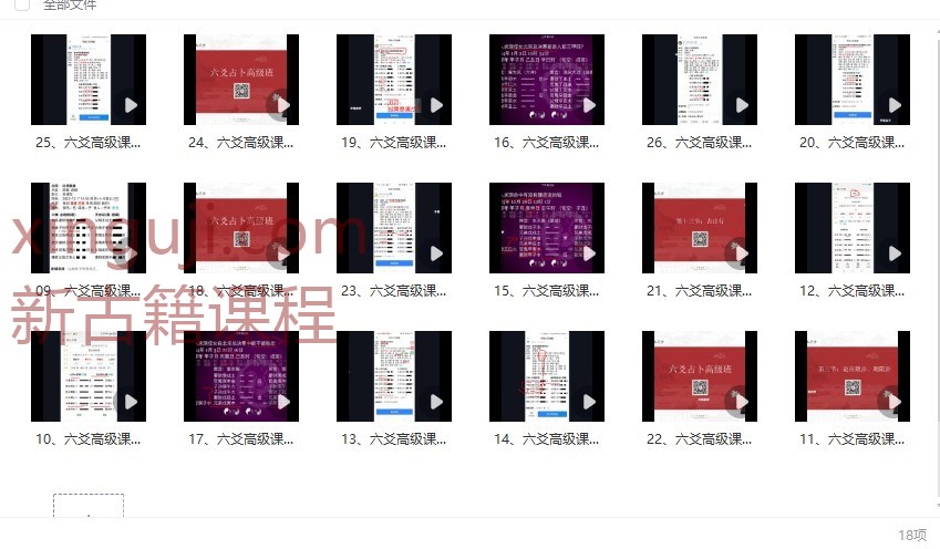 付刚六爻占卜高级班2023年第二期视频课程共18集插图