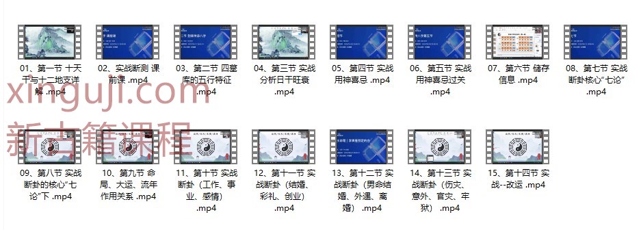 四柱预测实战班  道传实战八字教学视频15集插图