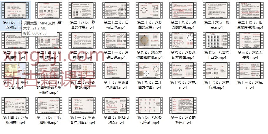 刘骏六爻初级课程30集插图