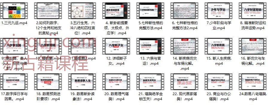 一行老师数字八字《数字易学》 易经玄学入门到精通21天特训营24视频插图1