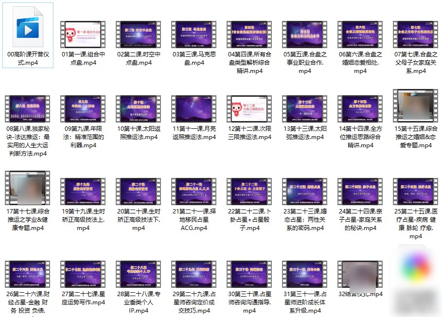 2022陈安逸高阶-职业占星师高阶实战营31集插图
