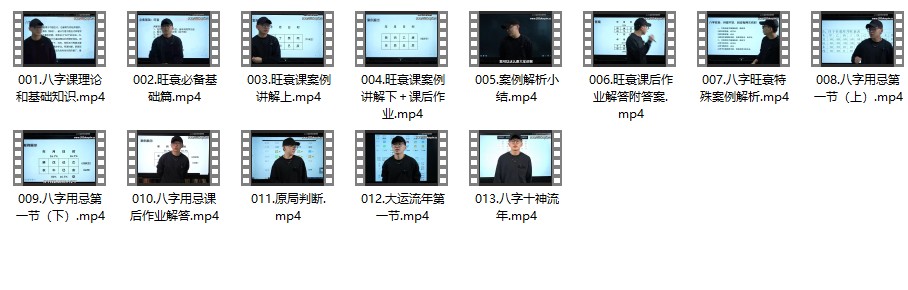 国继文八字课程13集视频插图