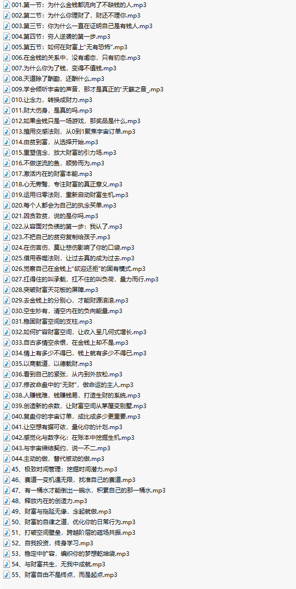文心财富训练营21期［完结］录音插图