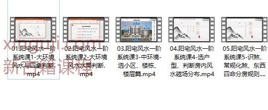 明心阳宅风水一阶系统课程5集插图