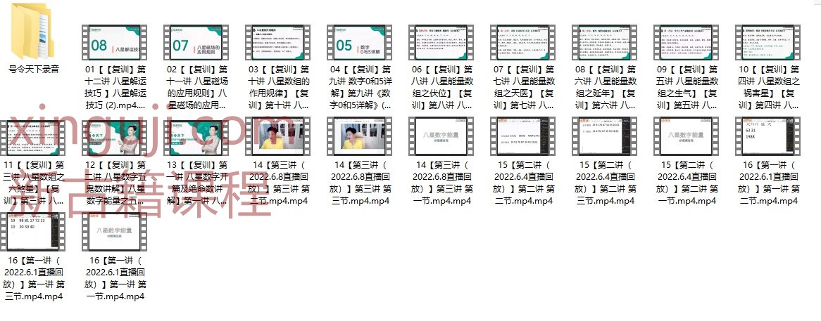 号令天下一  八星数字能量全系列课程插图