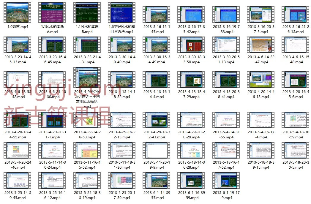 羊彦儒-羊公风水讲座录像52讲81小时+多个讲义+常用风水物品及点要插图