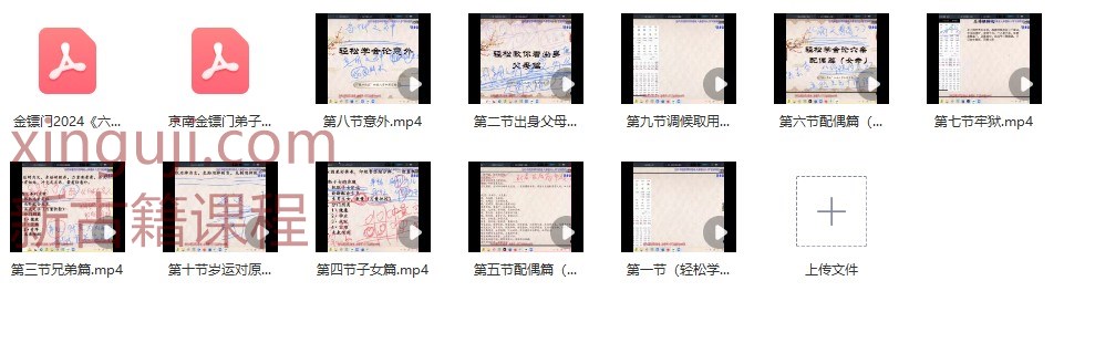 金镖门2024《六亲论断、父母、兄弟、子女、调候取用》视频10集+资料插图