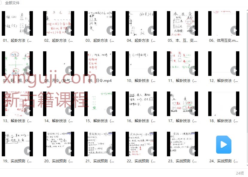 信老师《梅花易数》中高级实战课24集视频插图