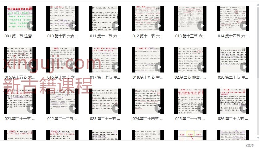 明馨紫微斗数微初级技法入门课30集视频插图