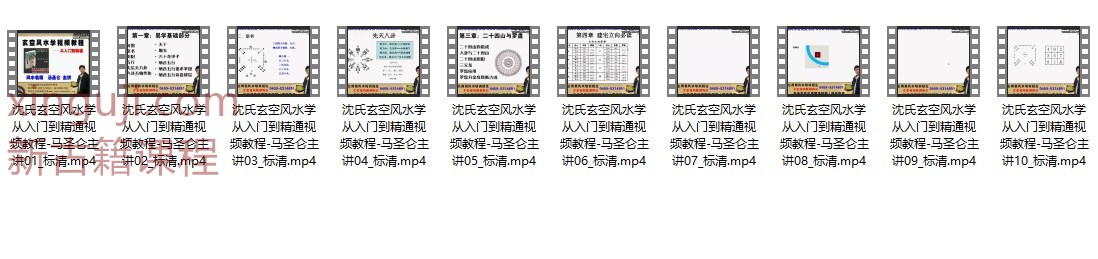 马圣伦 浓氏玄空风水学从入门到精通10集视频插图